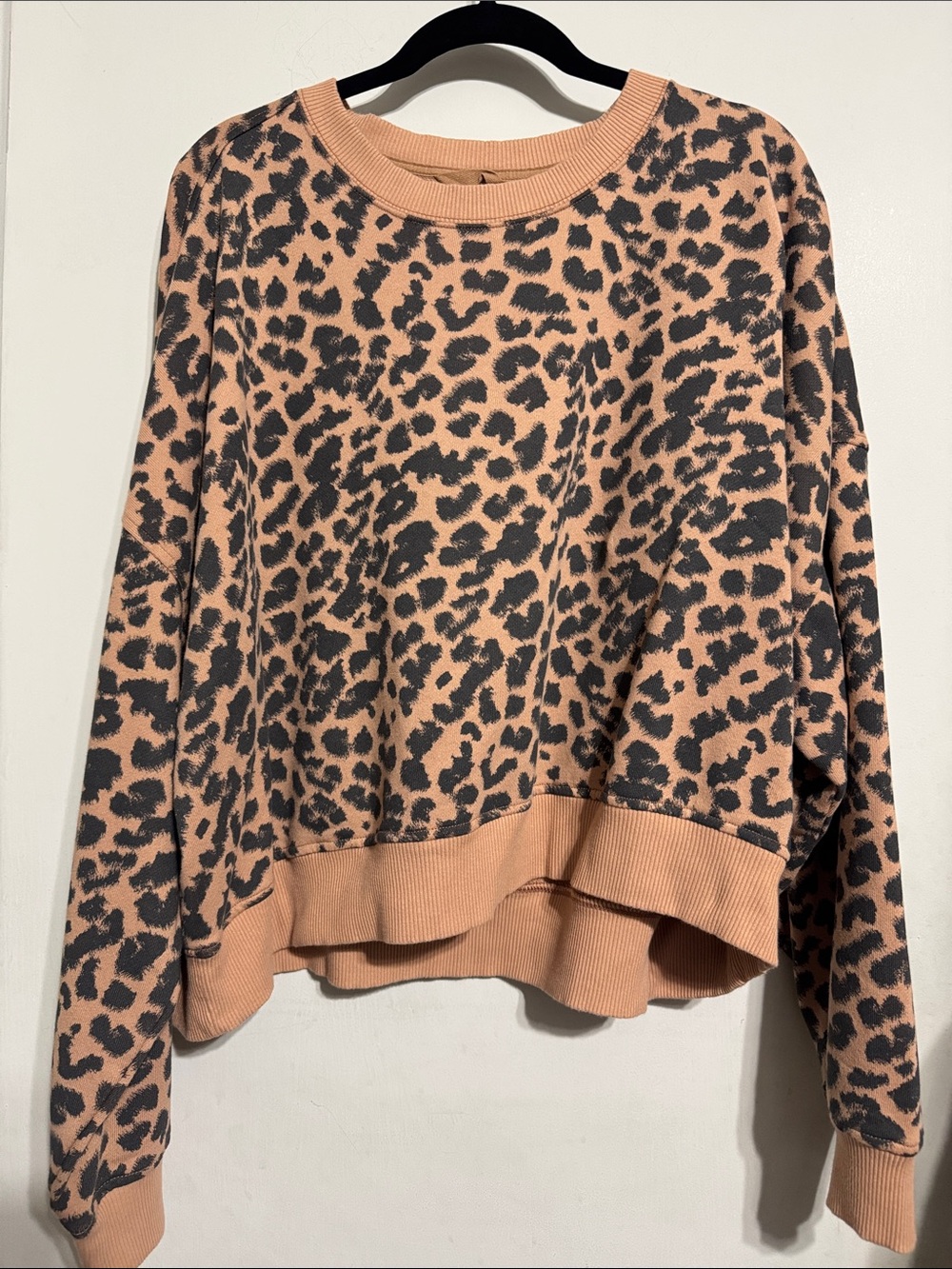 Aerie leopard Print Crewneck
